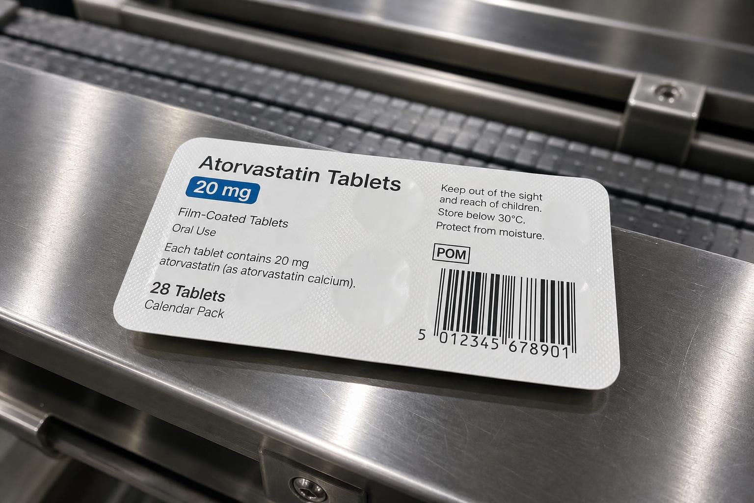 pharmaceutical blister pack label